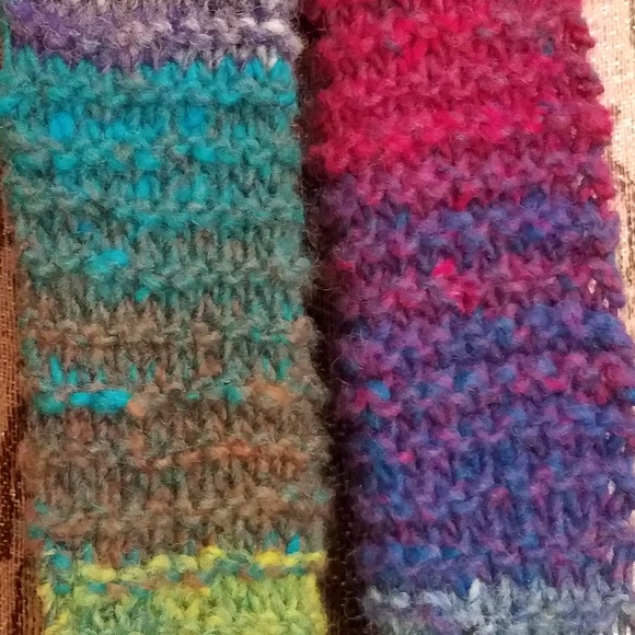 Handmade Long Twisty Rainbow Scarf - Picture 4 of 8